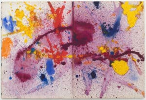 This Sam Francis painting is for sale.