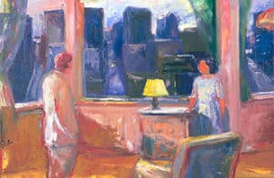 Artist Elmer Bischoff paintings at Modern Art Dealers.