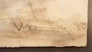 Manuel Neri artist signature.