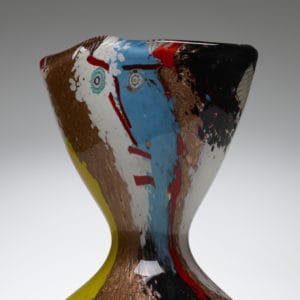 Dino Martens vase close-up.